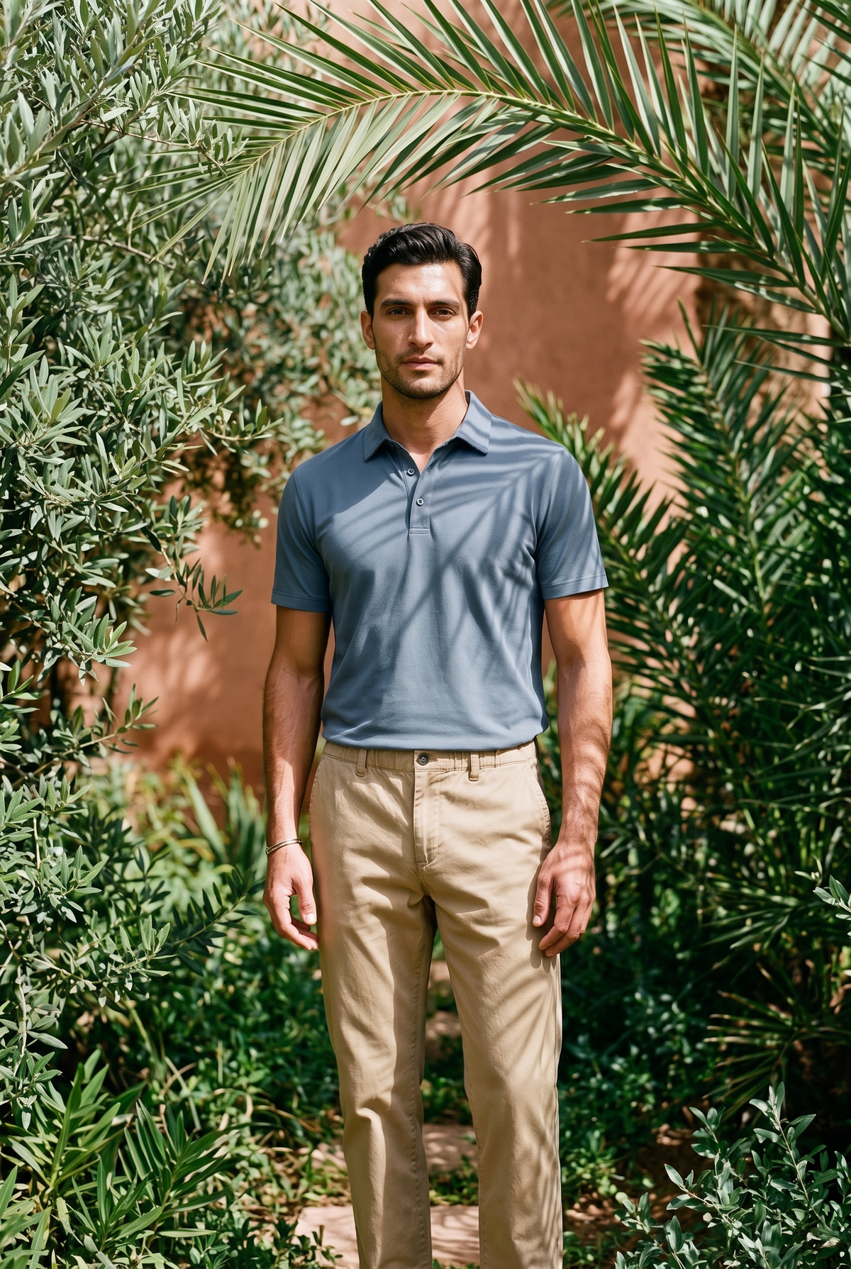 ORVOON SEVILLE Polo Slate Blue editorial