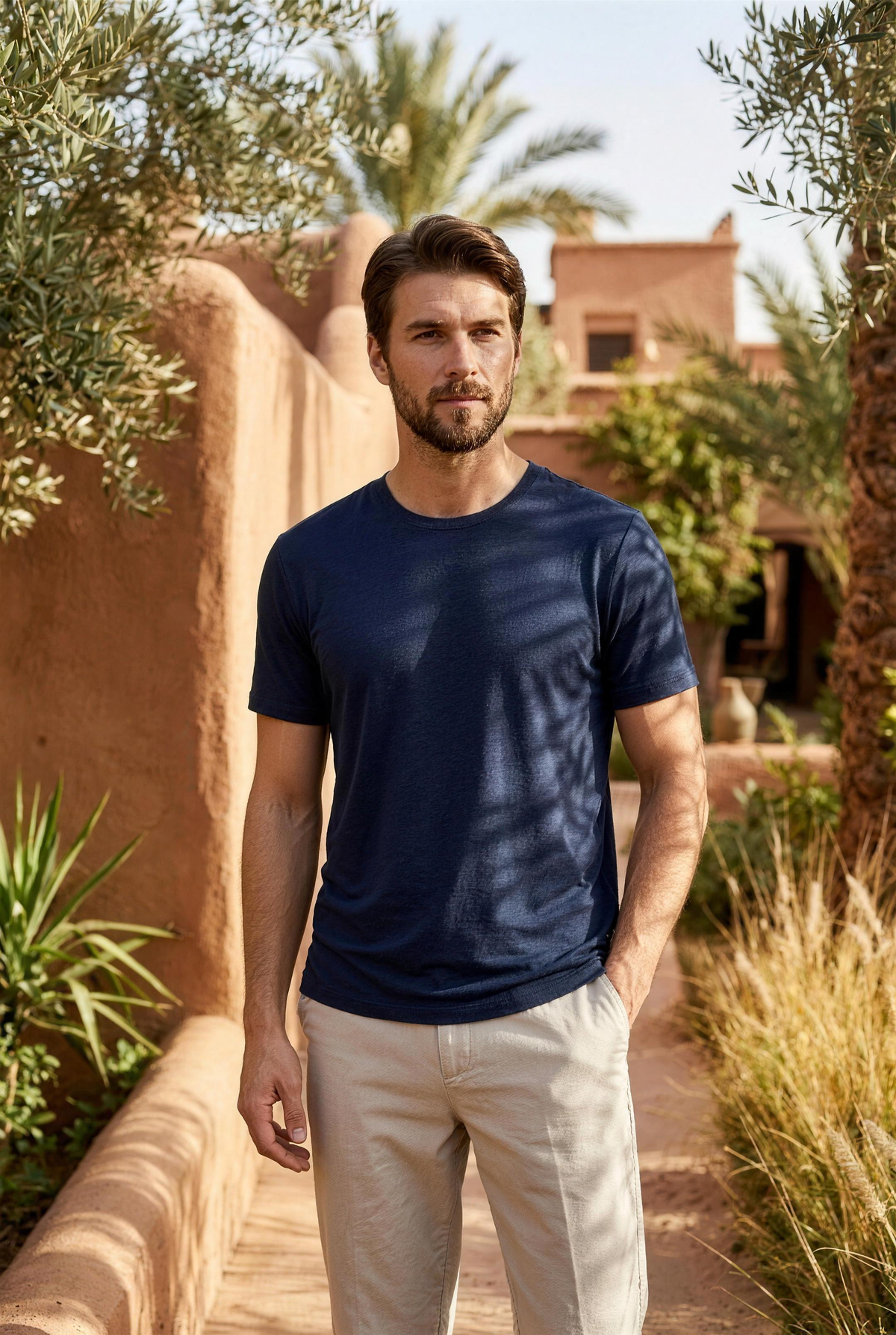 VALENCIA TEE NAVY - editorial